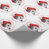 Dalmatiner Prettig Kerstfeest Cadeaupapier (Hoek)