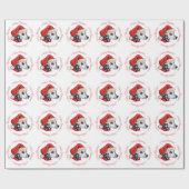 Dalmatiner Prettig Kerstfeest Cadeaupapier (Vlak)