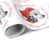 Dalmatiner Prettig Kerstfeest Cadeaupapier (Rol Hoek)