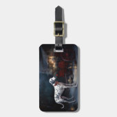 Dalmatiner Sneeuw Slede Kerst Decoratie  Bagagelabel (Voorkant verticaal)