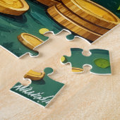 Dalmatiner St. Patrick's Day Geluks Hond Legpuzzel (Zijkant)