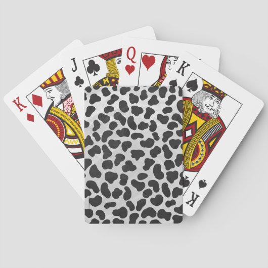 Dalmatiner zwart-wit print pokerkaarten (Achterkant)