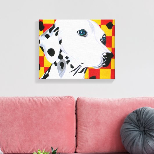 Dalmation Canvas Afdruk (Insitu (Woonkamer))