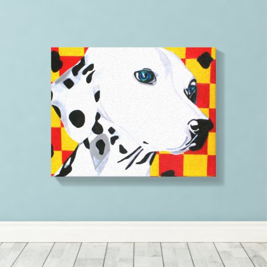 Dalmation Canvas Afdruk (Insitu (Houten vloer))