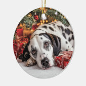 Dalmation Christmas Keramisch Ornament (Links)