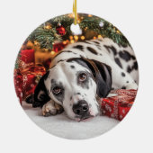 Dalmation Christmas Keramisch Ornament (Achterkant)
