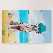 Dalmation Dog op Beach Legpuzzel (Horizontaal)