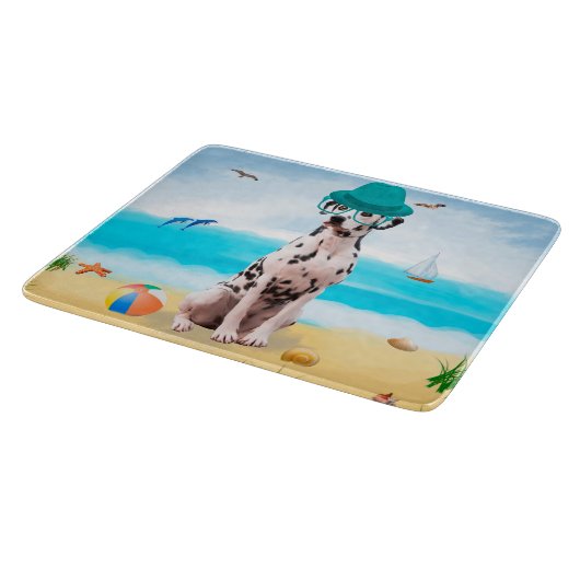 Dalmation Dog op Beach Snijplank (Hoek)