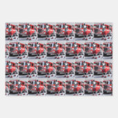 Dalmation draagt een gepensioneerd Shirt Inpakpapier Vel (Voorkant)