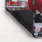 Dalmation draagt een gepensioneerd Shirt Muismat (Hoek)