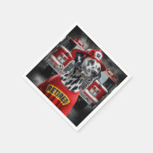 Dalmation draagt een gepensioneerd Shirt Servet (Hoek)