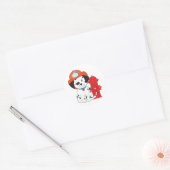 Dalmation Fire Dog Ronde Sticker (Envelop)