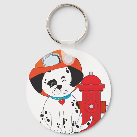Dalmation Fire Dog Sleutelhanger (Voorkant)