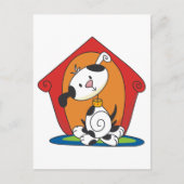 Dalmation in Dog House T-shirts en Gifts Briefkaart (Voorkant)