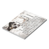 Dalmation - Kleindochter Poem Notitieblok (Linkerzijde)