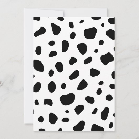 Dalmation Let's Paw-ty Birthday Kaart (Achterkant)