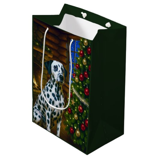 Dalmation  medium cadeauzakje (Voorkant Gekanteld)