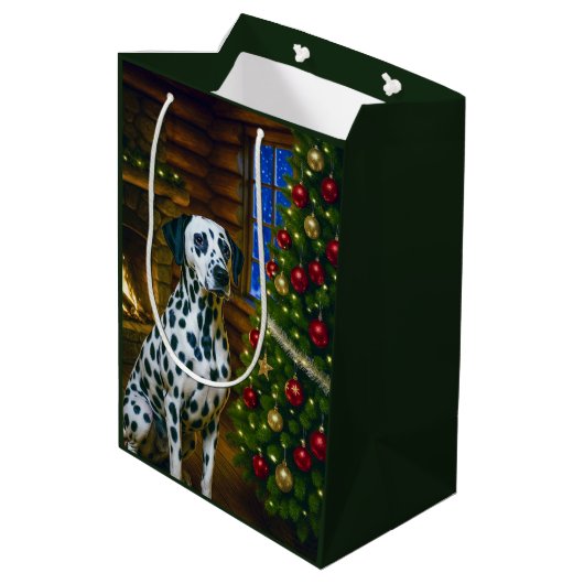 Dalmation  medium cadeauzakje (Achterkant Gekanteld)