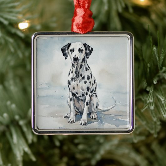 Dalmation Metalen Ornament (Boom)