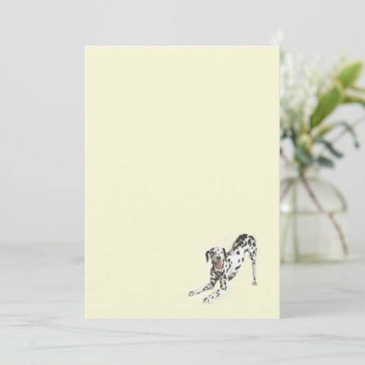 Dalmation Note Card Bedankkaart (Staand voorkant)