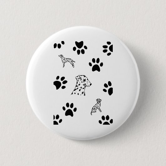 Dalmation-puppies Ronde Button 5,7 Cm (Voorkant)