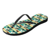 Dalmation strand surfschildering  teenslippers (Schuin)