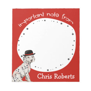 Dalmationr Zwarte Pet Hondenlijst Notitieblok