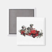 Dalmations Firefighters Magneet (Voorkant / Achterkant)