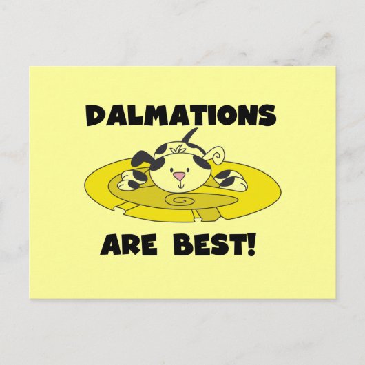 Dalmations is Beste T-shirts en Giften Briefkaart (Voorkant)