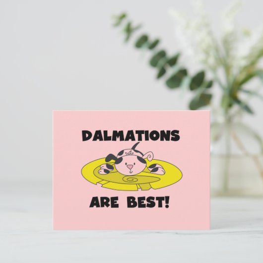 Dalmations is Beste T-shirts en Giften Briefkaart (Staand voorkant)