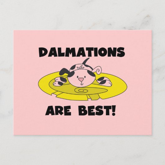 Dalmations is Beste T-shirts en Giften Briefkaart (Voorkant)