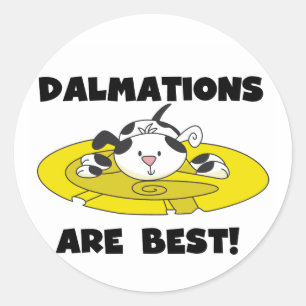 Dalmations is Beste T-shirts en Giften Ronde Sticker