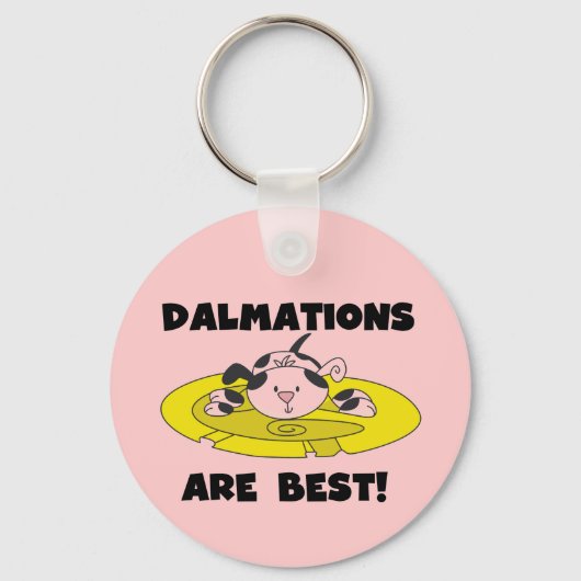 Dalmations is Beste T-shirts en Giften Sleutelhanger (Voorkant)