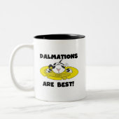 Dalmations zijn beste T-shirts en geschenken Tweekleurige Koffiemok (Links)