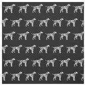 Dalmationsilhouet Huisdier Stof (Swatch)