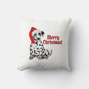 Dalmationsjaal Dalmation Kerstmuts Merry Christmas Kussen