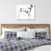 Dalmatisch 2 canvas afdruk (Insitu (Slaapkamer))