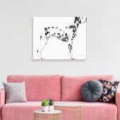 Dalmatisch 2 canvas afdruk (Insitu (Woonkamer))