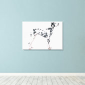 Dalmatisch 2 canvas afdruk (Insitu (Houten vloer))