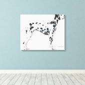 Dalmatisch 2 canvas afdruk (Insitu (Houten vloer))