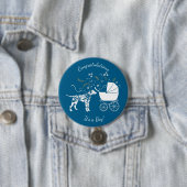 Dalmatisch Baby shower Ronde Button 7,6 Cm (In situ)