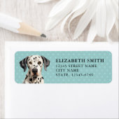Dalmatisch etiket met retouradres (Insitu)