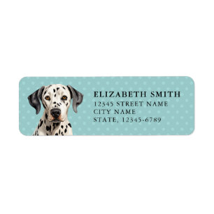 Dalmatisch etiket met retouradres