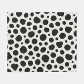 Dalmatisch geïnspireerd ontwerp fleece deken (Voorkant (Horizontaal))