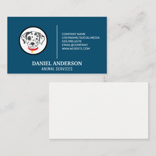 Dalmatisch | Gevlekte hond Visitekaartje (Voorkant / Achterkant)