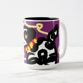 Dalmatisch goud herfst tweekleurige koffiemok