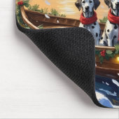Dalmatisch Kerstbootfeest Muismat (Hoek)