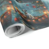 Dalmatisch Kerstfeest Reis Cadeaupapier (Rol Hoek)
