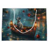 Dalmatisch Kerstfeest Reis Groot Cadeauzakje (Voorkant)