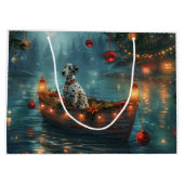 Dalmatisch Kerstfeest Reis Groot Cadeauzakje (Achterkant)